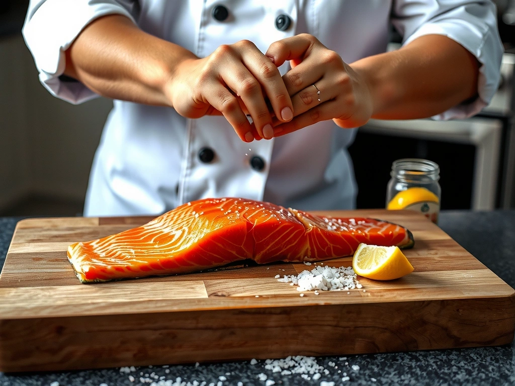 Priprema lososa sa morskom solju